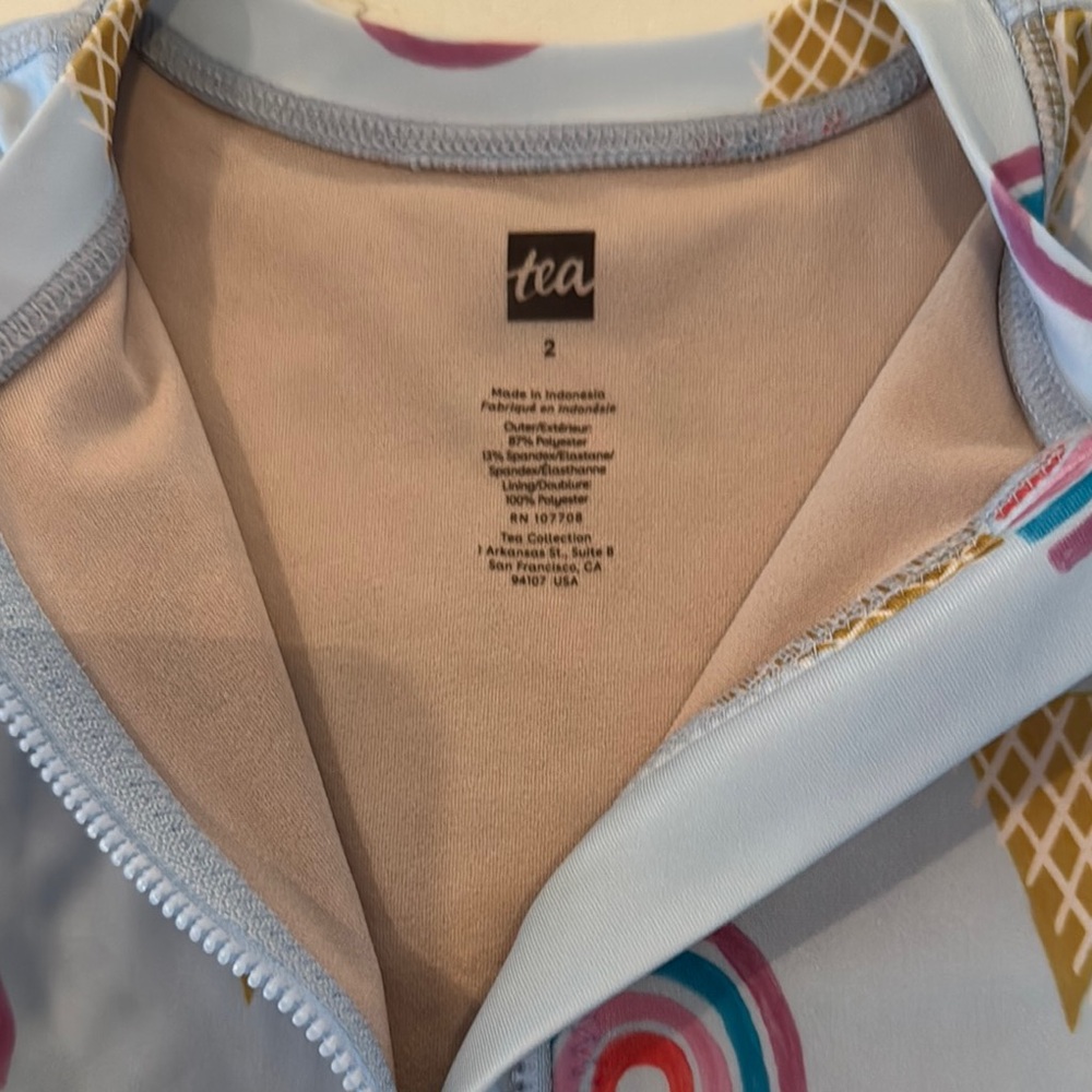 Tea Collection Blue Rashguard Swimwear - Picture 2 of 5